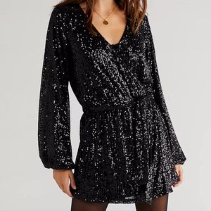 Free People Christa Sequins Romper SP